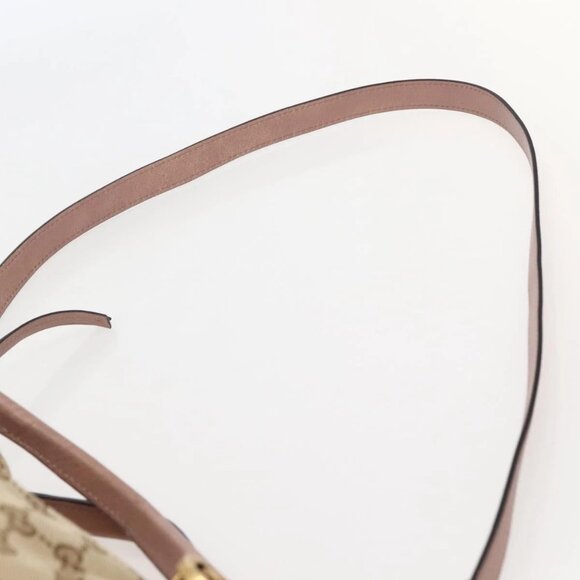 GUCCI GG Canvas Hand Bag 2way Beige Gold 323675 Auth BA5865 - Picture 8 of 16